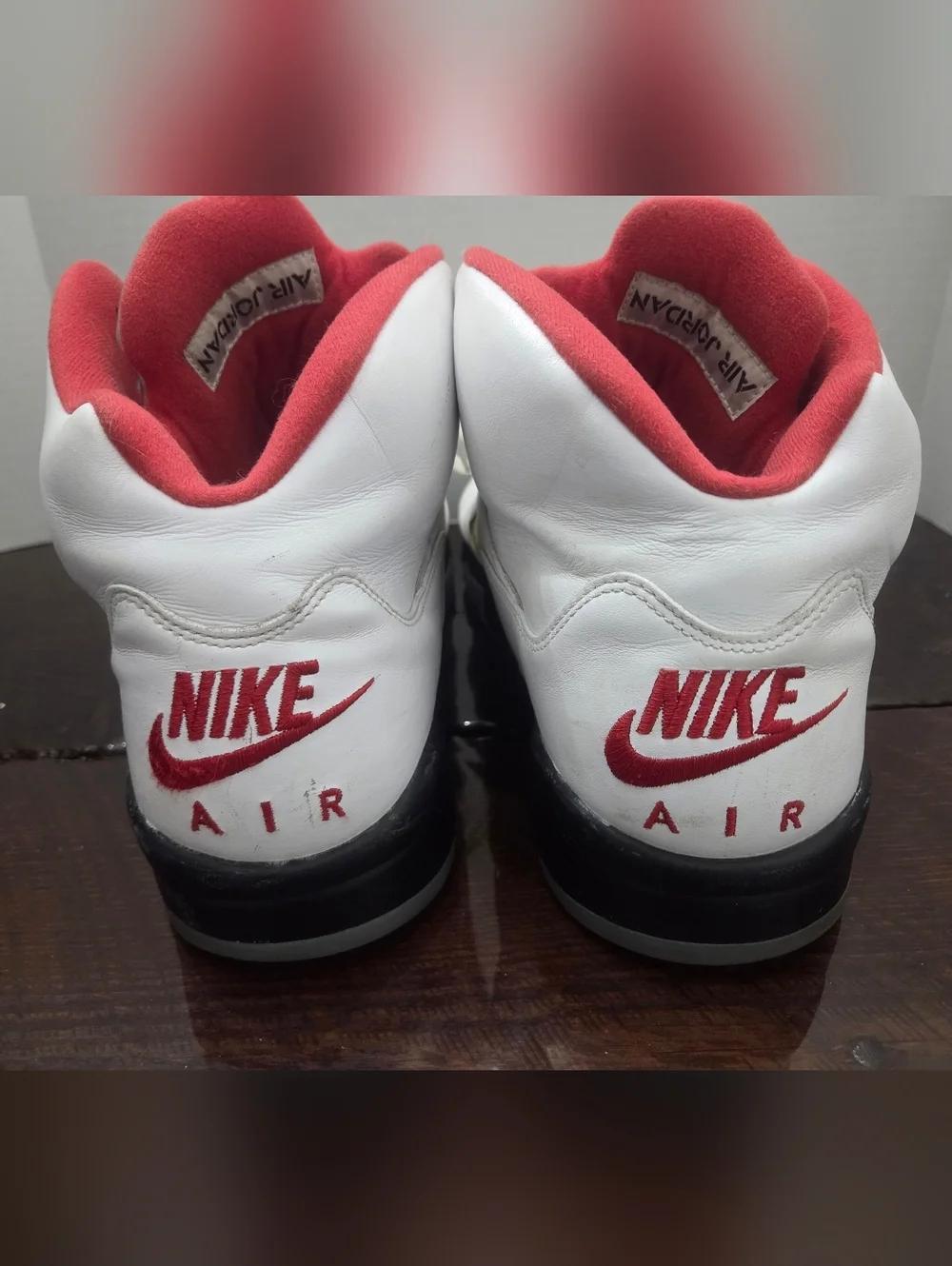 Nike Air Jordan Retro 5 Fire Red Basketball Sneakers In Size 14